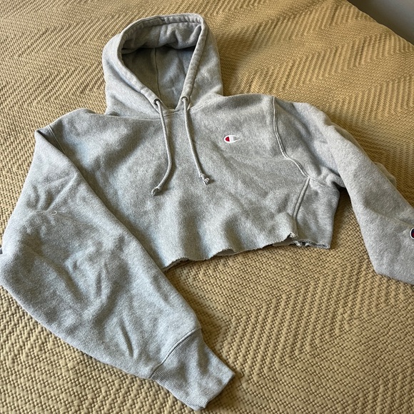 Urban Outfitters x Champion 💗 cropped pull over hoodie - Picture 2 of 5